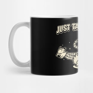 Drawing retro Vintage 80s and 90s A Powerful Burst of Fart Mug